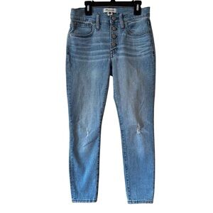 Madewell 9” high rise skinny jeans